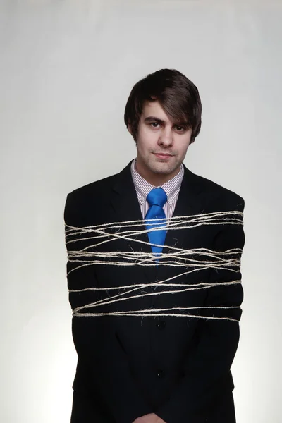 Tie up with string — Stock Photo, Image