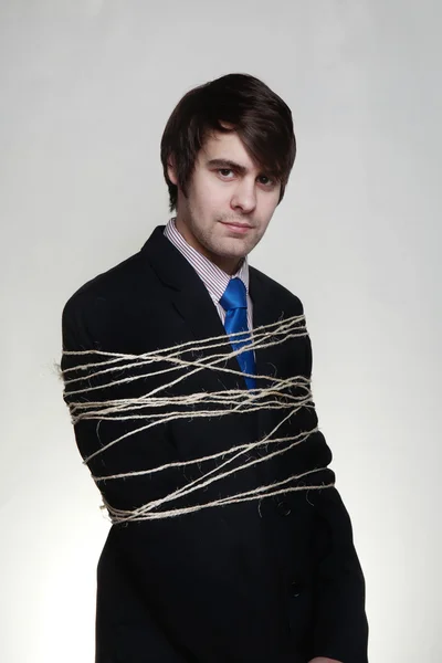 Tie up with string — Stok fotoğraf