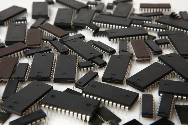 Počítačové čipy — Stock fotografie