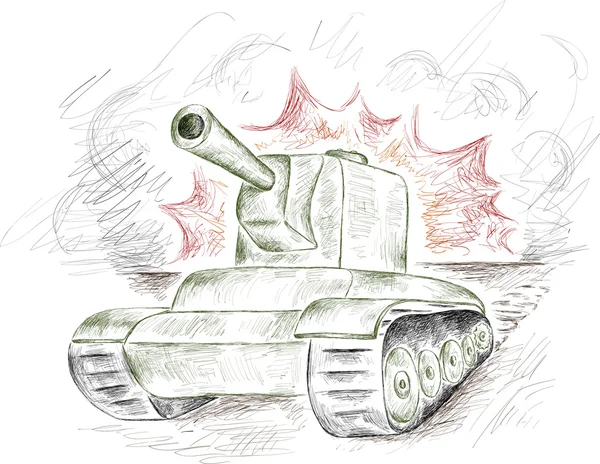 The panzer — Stockvector