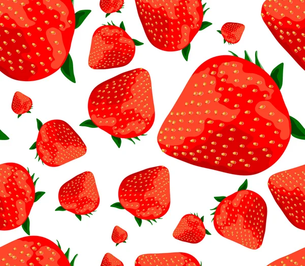 Φράουλες χωρίς ραφή — Διανυσματικό Αρχείο
