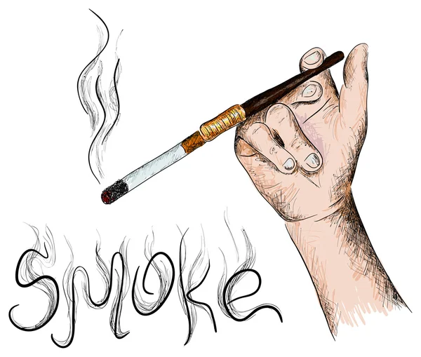 The smoking — Stock Vector