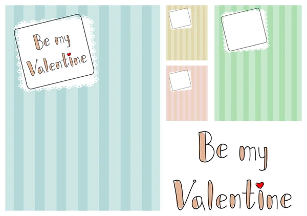 Be my Valentine — Stock Vector