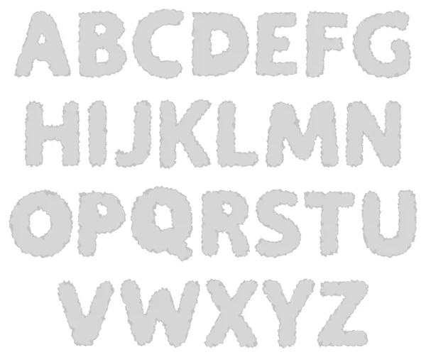 Toprn kağıt alfabe — Stok Vektör