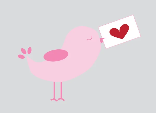 Pájaro amor — Vector de stock