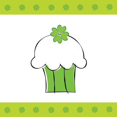 Saint Patrick's Day Cupcake clipart