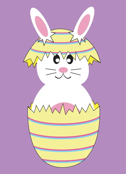 复活节彩蛋兔子 — 图库矢量图片