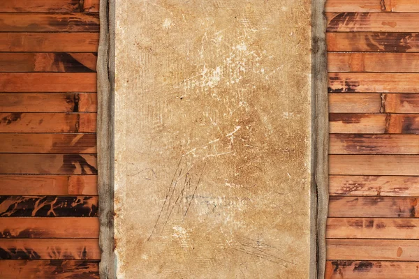 Faded old paper on a wooden background — Stock Photo, Image
