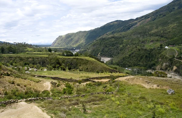 Krajobraz w góry, Nowej Gwinei — Zdjęcie stockowe