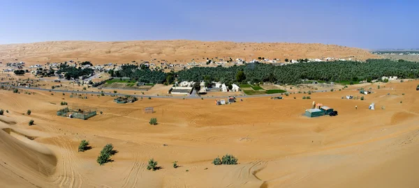 Panorama des Dorfes im Wahiba-Sand, oman — Stockfoto