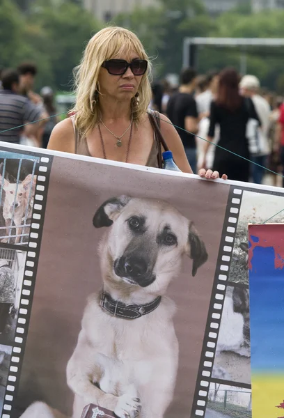 Manifestación organizada de protección de animales —  Fotos de Stock