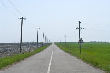 tipik bozkır yol Ukrayna