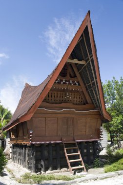 samosir Adası, Endonezya geleneksel batak evi,