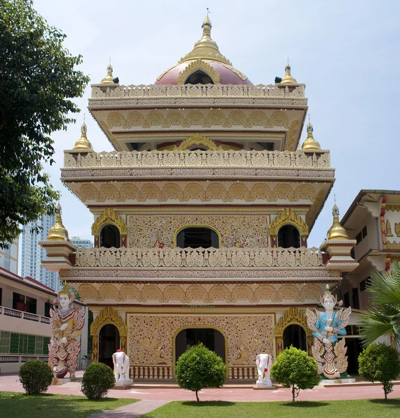 Barmský chrám dharmikarama, Malajsie — Stock fotografie
