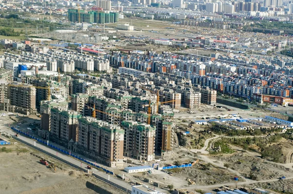 Вид зверху міста Урумчі. Китай — стокове фото