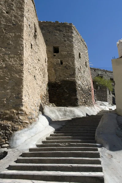 As escadas na aldeia Bilad Sayt — Fotografia de Stock
