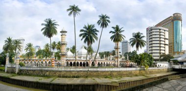 Masjid Jamek, in Kuala Lumpur, Malaysia clipart