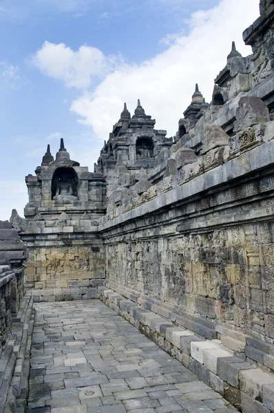 婆罗浮屠佛塔。印度尼西亚日惹. — 图库照片