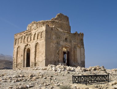 Tomb of Bibi Miriam, a holy woman, Qalahat, north of Sur, Oman clipart