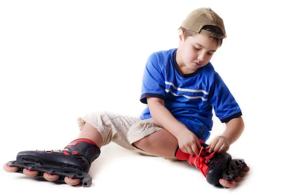 Boy on roller skates — Stock Photo, Image