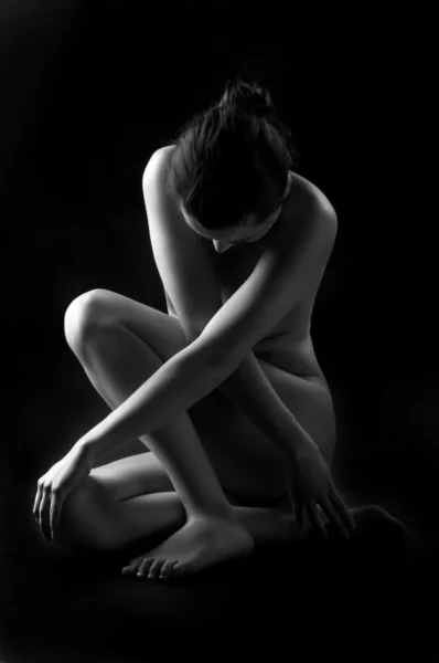 赤裸的年轻和性感的女人身体 — 图库照片