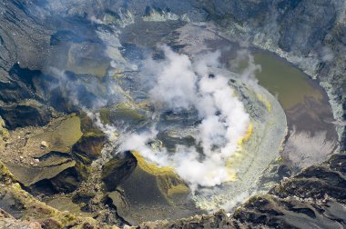 Volkan kerinci. kerinci seblat Milli Parkı, sumatra