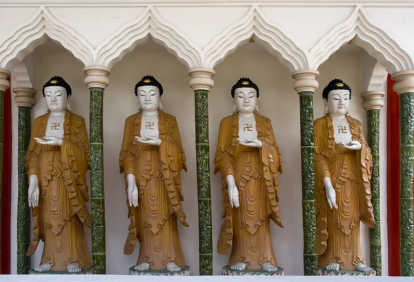 Sochy Buddhy, čínský chrám, penang, Malajsie — Stock fotografie