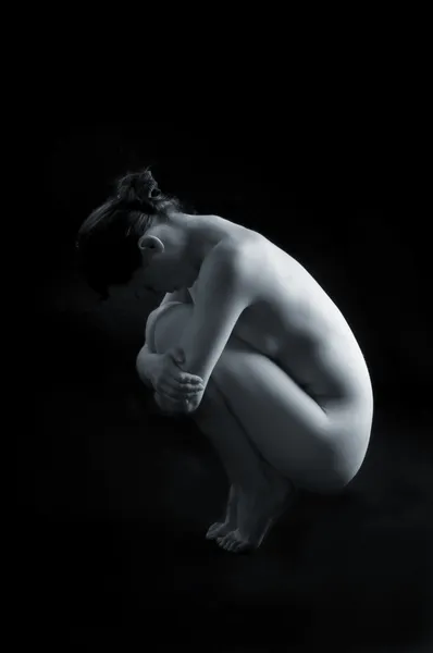赤裸的年轻和性感的女人身体 — 图库照片
