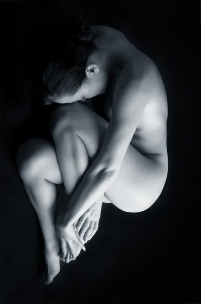 美丽的赤裸身体的性感的女人 — 图库照片