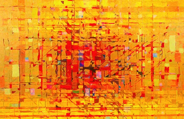 Farbe abstrakte Linien in einem Ölbild — Stockfoto