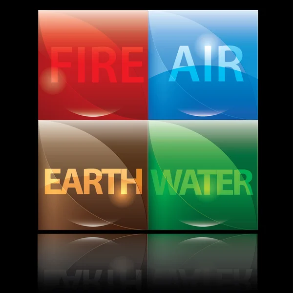 Four elements — Stock Vector