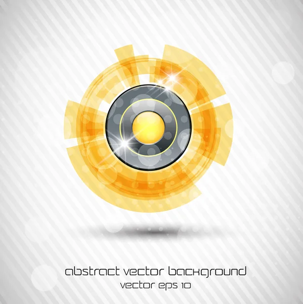 Abstracte gele achtergrond met druppels. vector — Stockvector