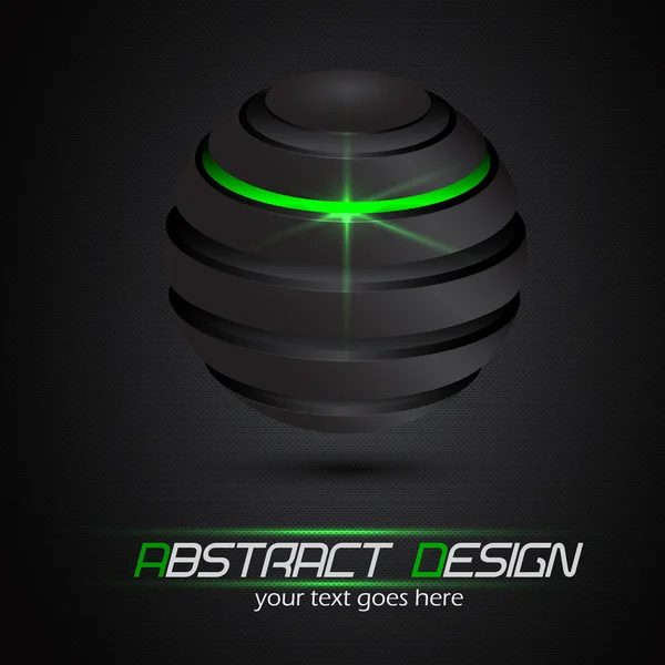 Design abstrait, sphère brillante. vecteur eps 10 — Image vectorielle