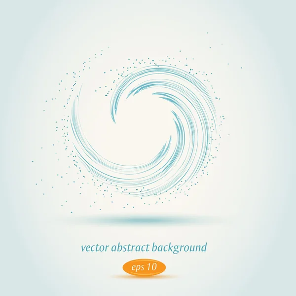 Vektor kék örvény — Stock Vector