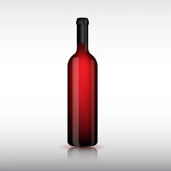 Botella vectorial de vino — Vector de stock