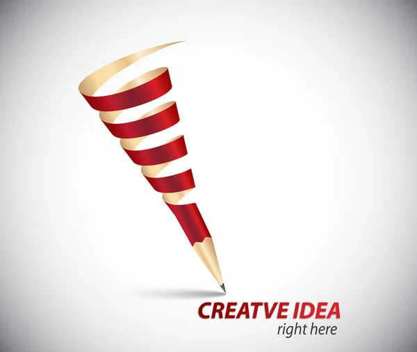 Modelo criativo com lápis — Vetor de Stock
