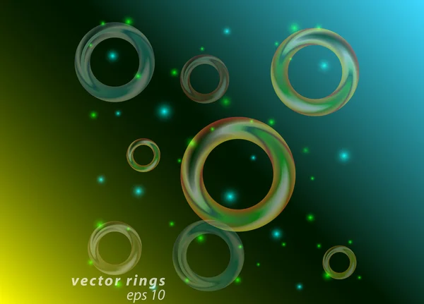 Abstracte retro technologie cirkels vector achtergrond. EPS 10 — Stockvector