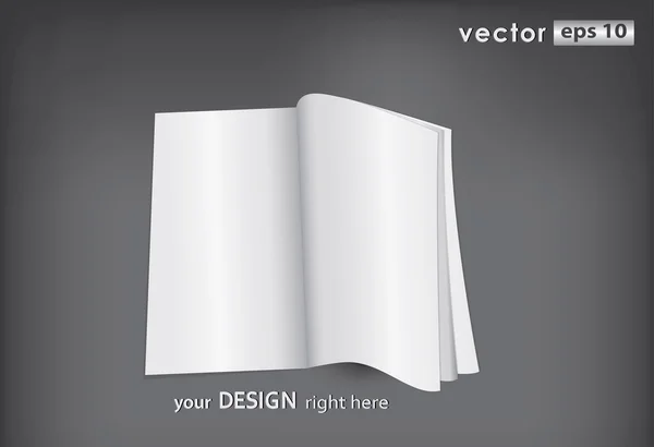 Vektorové prázdné časopis — Stockový vektor