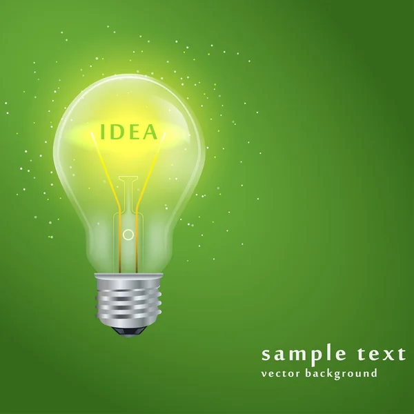 Best idea light bulb concept . vector illustration — Stock Vector
