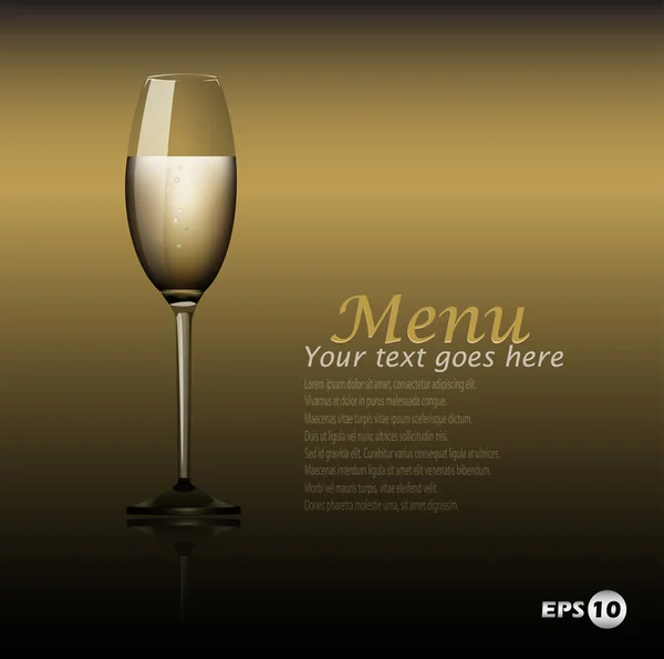 葡萄酒菜单和咖啡厅名片模板设计 — 图库矢量图片