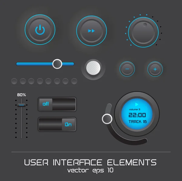 Web user interface design elements — Stock Vector