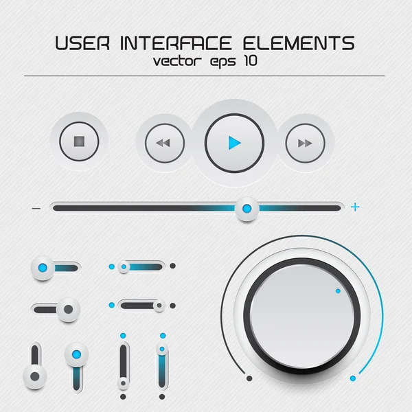 Elementos de diseño de interfaz de usuario web — Archivo Imágenes Vectoriales