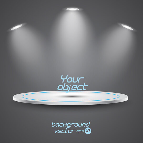 Яркая сцена с точечными огнями. Вектор EPS 10
