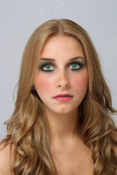 Beautiful Young Blonde, Headshot (1) — Stock Photo, Image