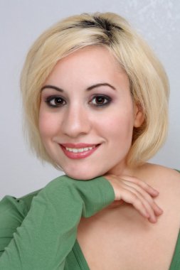 Beautiful Blonde Headshot (7) clipart