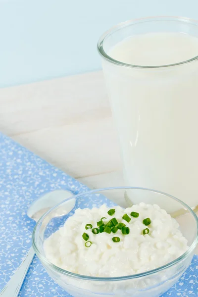 Diet Lunch With Cottage Cheese — Stock Photo, Image