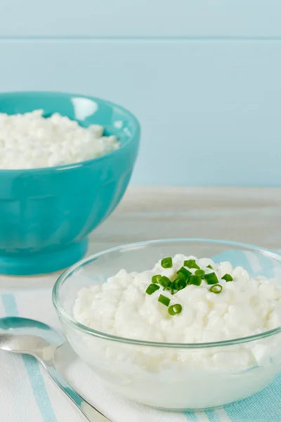 Creamy Cottage Cheese For Lunch — Stock Photo, Image