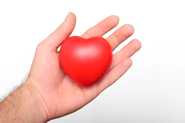 Serce w rękę — Zdjęcie stockowe