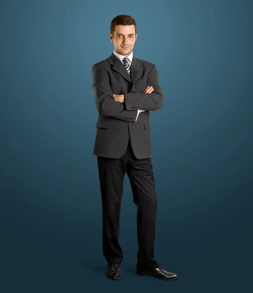 フルの長さのスーツのビジネスマン — ストック写真