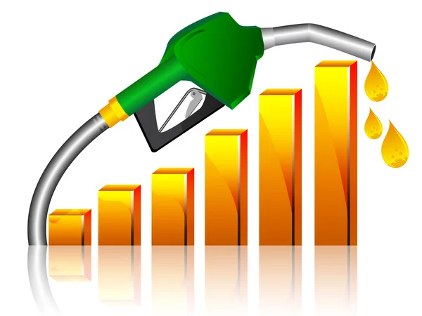 Prezzo del carburante — Vettoriale Stock